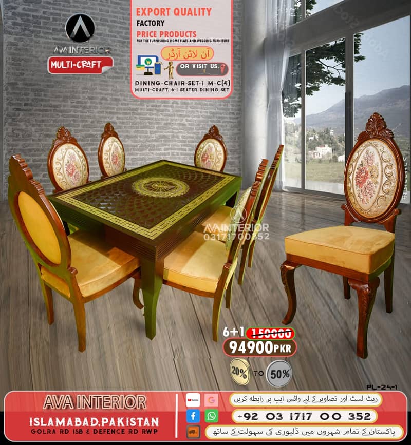 6 chair dining table set/wooden table/luxury dining/round dining table 8