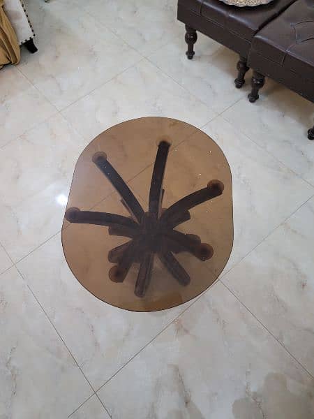 wooden glass table 6