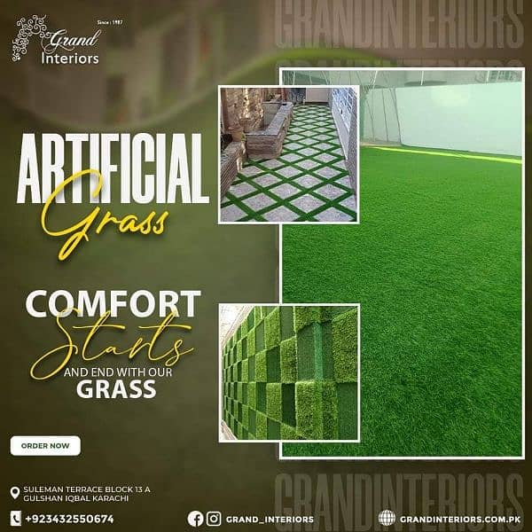 Artificial grass carpet Astro turf Sports grass Field Grass by Grand i 2