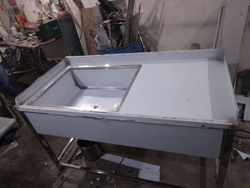 washing sink 24x24 stainless Steel non magnet 10