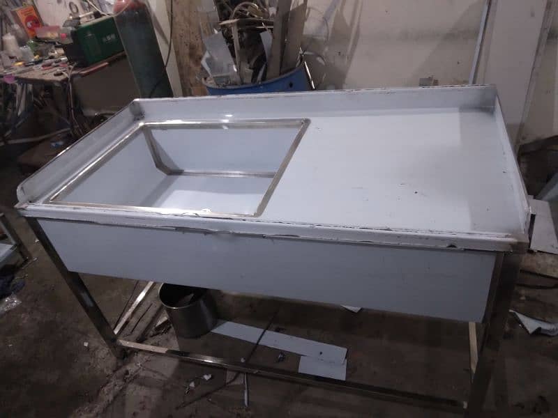washing sink 24x24 stainless Steel non magnet 11
