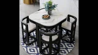 coffee table / dining table with dining chairs /4 seater dining table