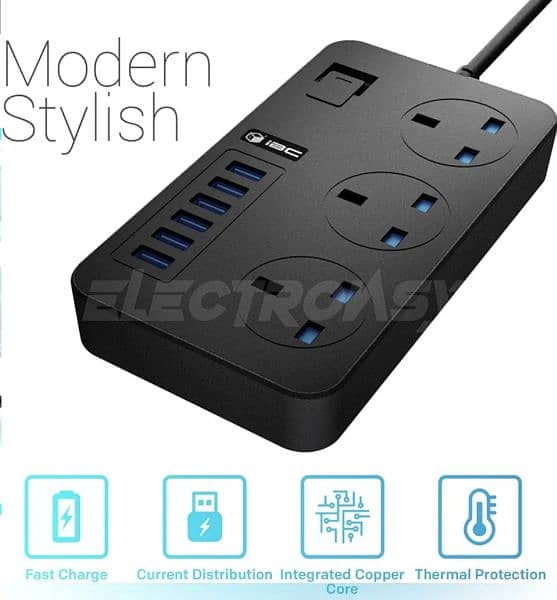 Universal Power Strip With 6 Usb Ports (AccLoo) 4