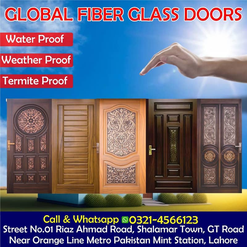 Pvc plain/China laminated door/Fiber door/Wooden door/Wpc door 5