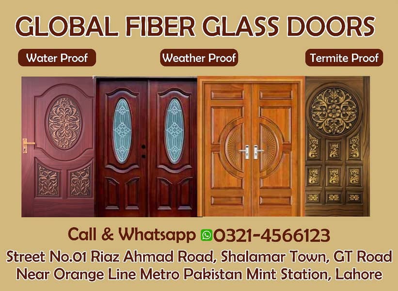 Pvc plain/China laminated door/Fiber door/Wooden door/Wpc door 6