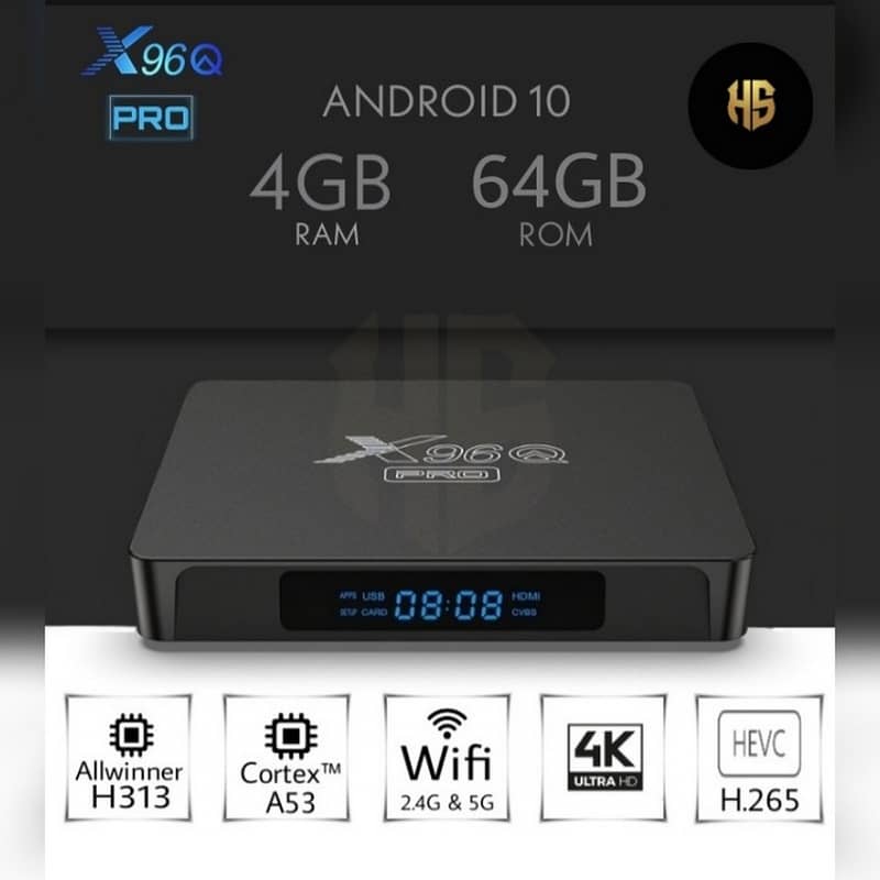 New Android X96mini 4/64 Smart TV BOX and remote air mouse Any cast 4