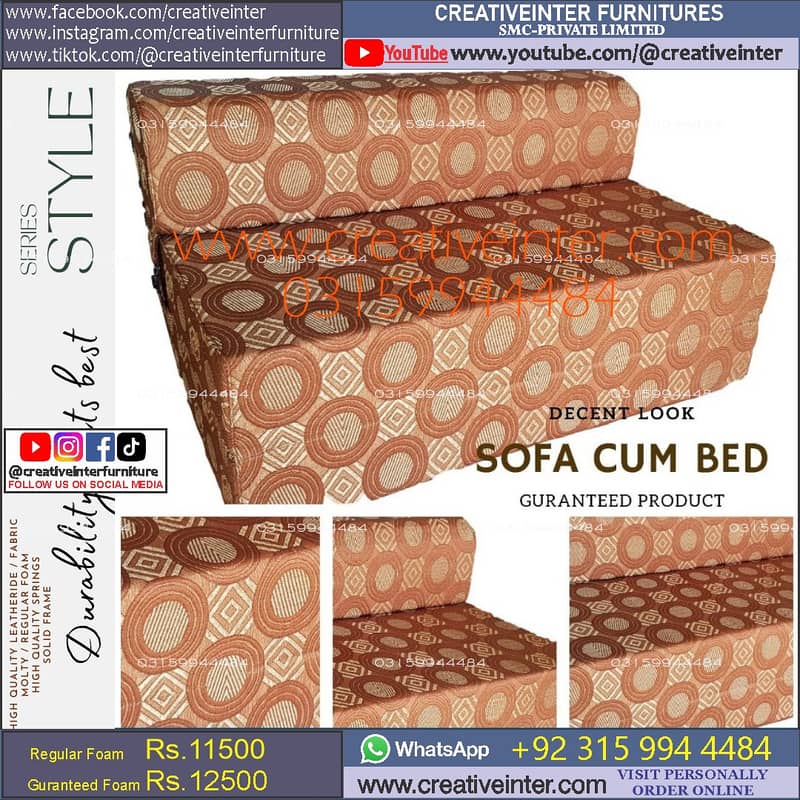 sofa cum bed foam wood color furniture home office almari shop table 6