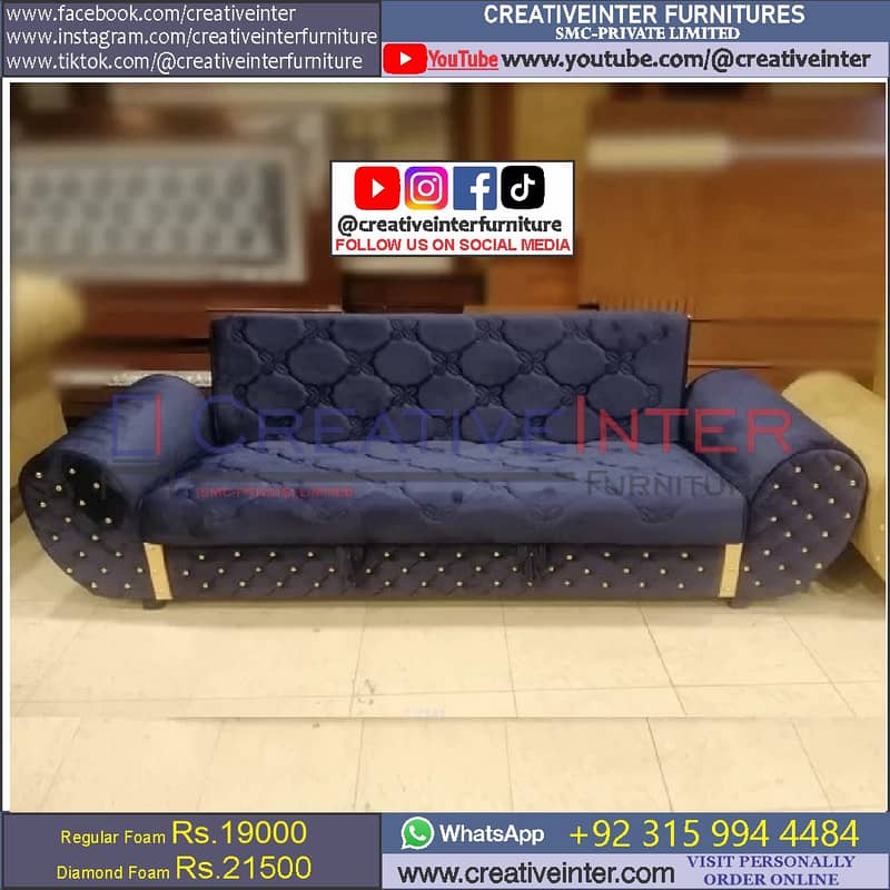 sofa cum bed foam wood color furniture home office almari shop table 7