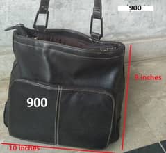 genuine leather bag, hush puppies black leather bag, shoulder bag