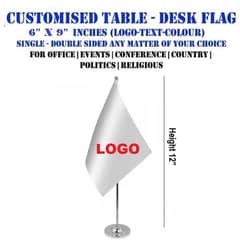 Custom Table Flag with Stand for Executive Office | Corporate Gifting