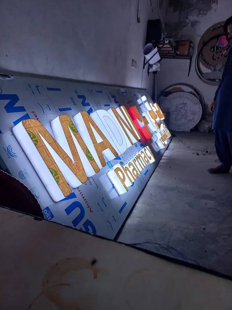 3D board, Sign Board, Digital printing, Backlit Sign,3d logo, Penaflex 11