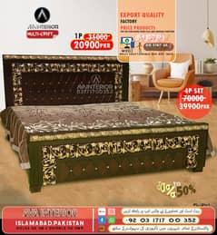 poshish Bed/cushion Bed/Bed dressing table/Double Bed/Single Bed