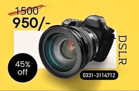 Dslr on rent, camera available on rent