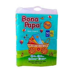 Bona Papa XXL Size Baby Diaper (50 Pcs) Pampers Plus Bonapapa