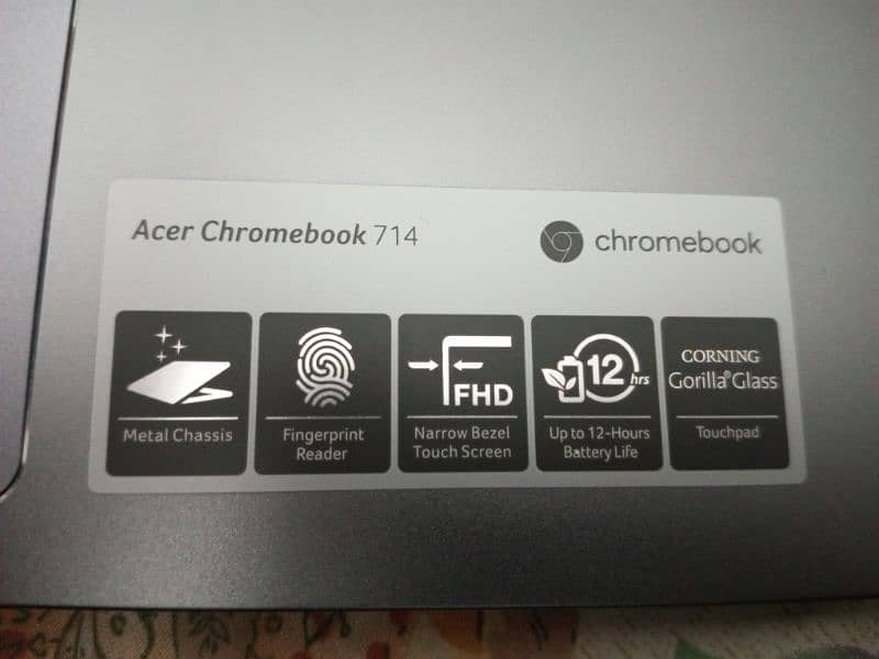 Acer Chromebook 714 14"  Intel(R) UHD Graphics 620 Grey 5