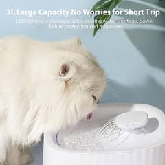 Pawtricy Cat Water Fountain, 101oz/3L Automatic 3L Large Capacity: The