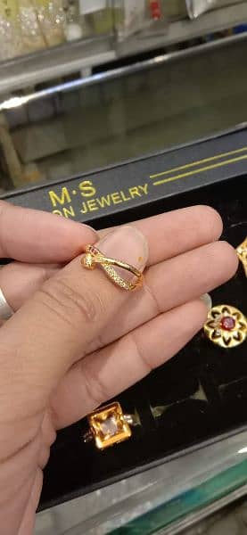 gold ring 21 karet new dazin 16