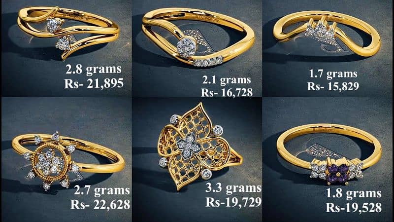 gold ring 21 karet new dazin 18