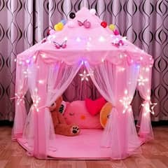 Fairy Princess Girls Hexagon Play House Castles Kids Play Tent Indoor/ 0