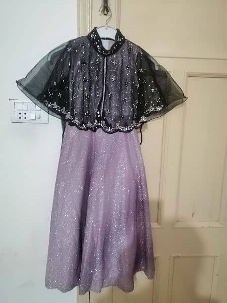 glittery fairy frock with pearls on neck 2
