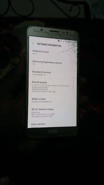 Samsung Galaxy j710 6 2gb 16gb PTAaprw glass crack Pur working 100% ok 2