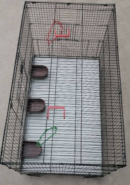 1.5 by 2.5 ft Cage with metal tray 12