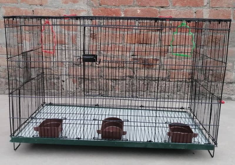 1.5 by 2.5 ft Cage with metal tray 14