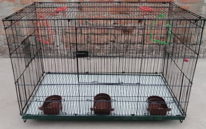 1.5 by 2.5 ft Cage with metal tray 15