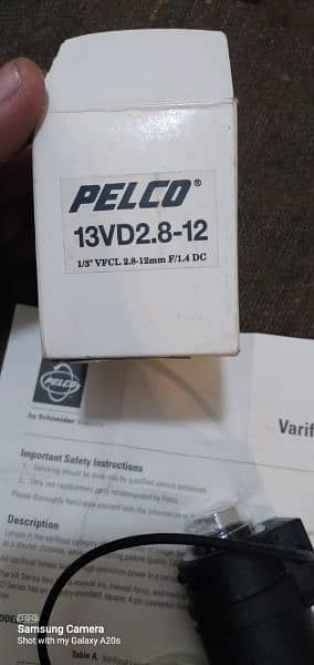 pelco varifocal lences 0