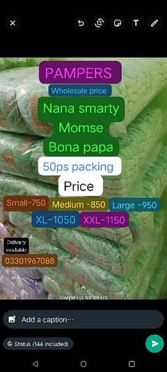 Nana pamper clearance wholesale price