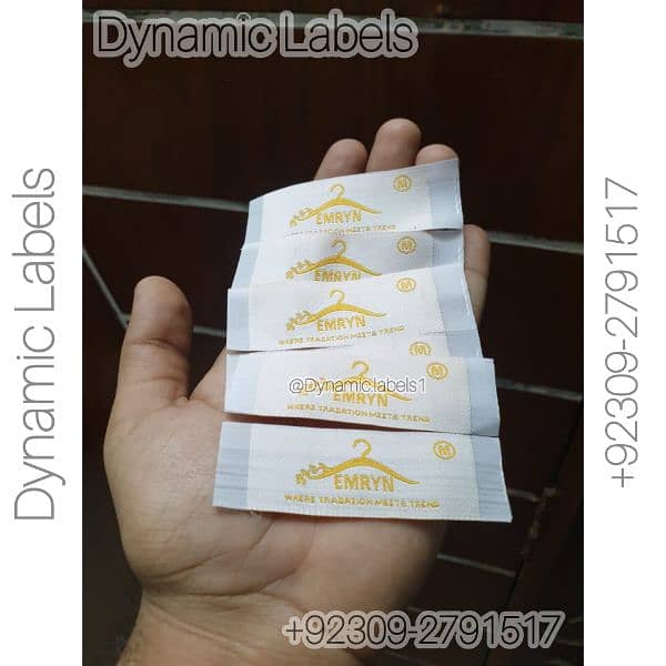 Woven Labels Satin Labels Clothing Tags Fabric labels tags Printed tag 0