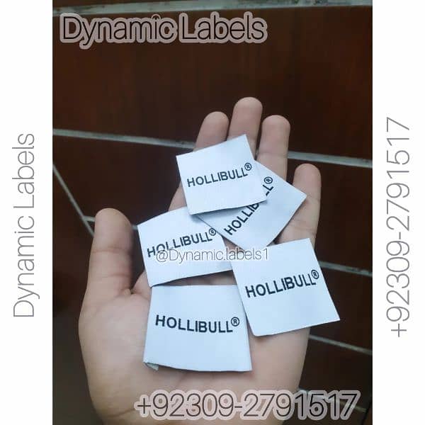 Woven Labels Satin Labels Clothing Tags Fabric labels tags Printed tag 1