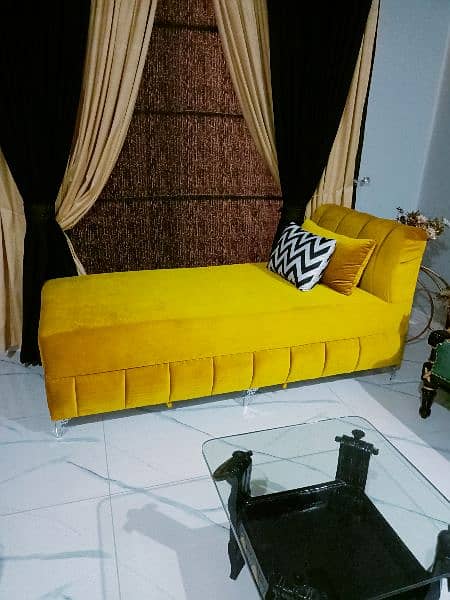 sofacom bed 3seater velvet fabric 4