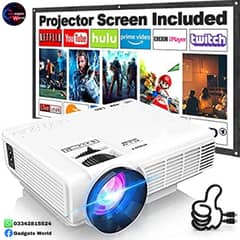 DRQ HI-04 with projection screen, 7000 lumens Video PROJECTOR