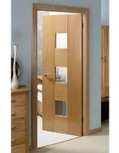 Wooden Glass Door per sq ft price/Semi Solid wooden Door,Panel doors