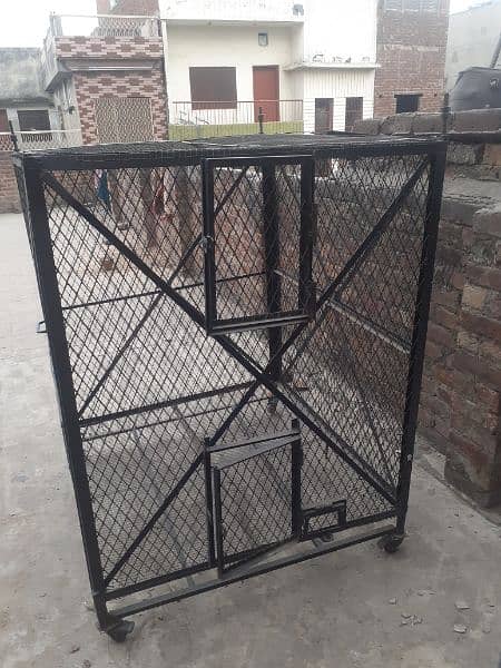 Urgent for sale double big cage heavy weight 1
