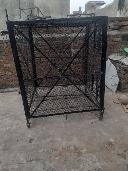 Urgent for sale double big cage heavy weight 2