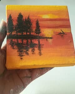 canvas painting 4/4 inches