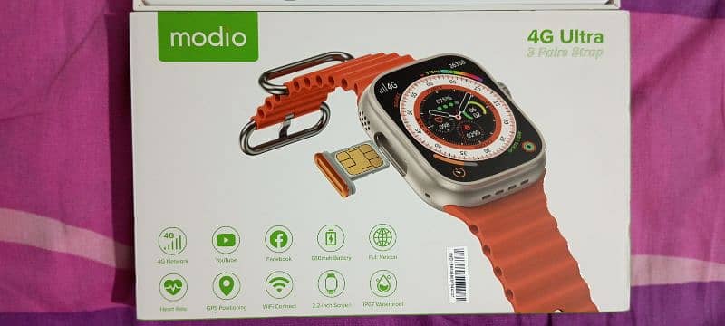 Modio 4G smart watch with sim 1
