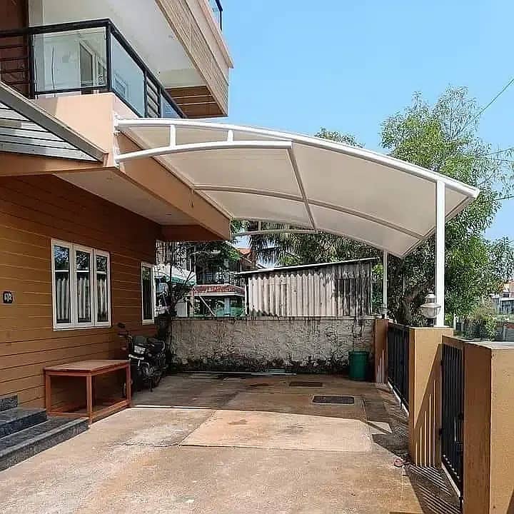 tensile sheds\fiberglass shade\car parking shed\outdoor sheds 0