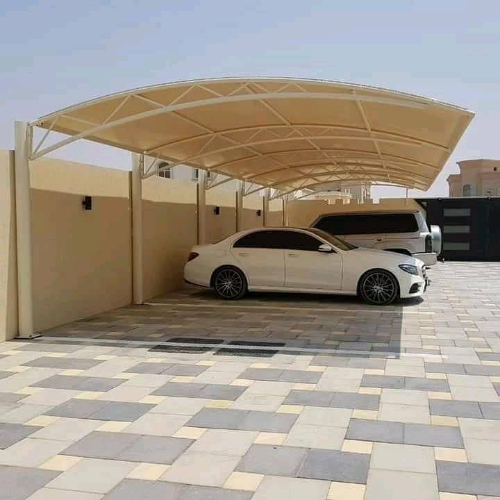 car parking shade\car shed\Fiber Shades\Tensile Shades 7