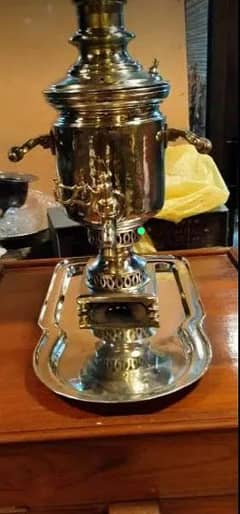 1930s Russian German silver samovar with tray What's app 03071138819