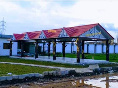 Fiberglass gazebo/fiberglass shade/door iron gate grill/ steel work