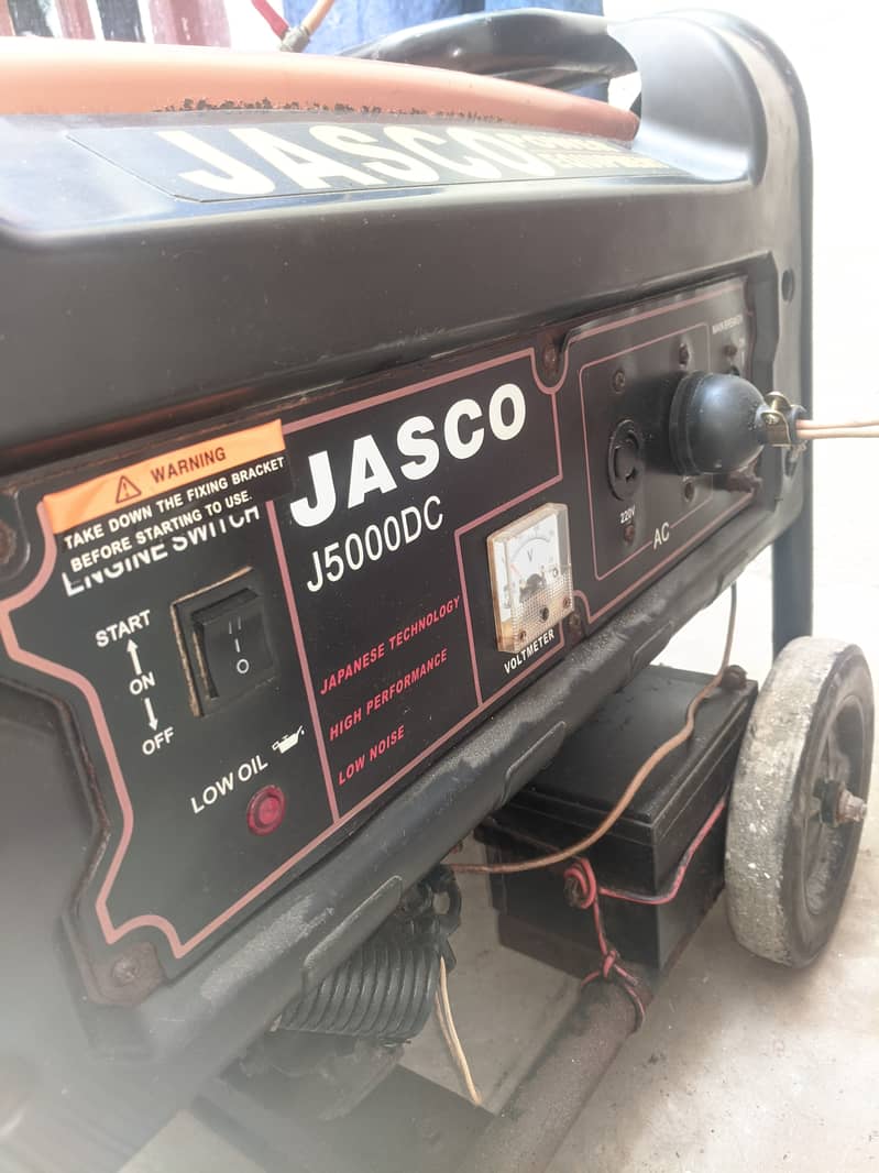 JASCO - 3.5 kVA (3 kW) - J5000DC - Petrol n Gas Generator - with Batte 3