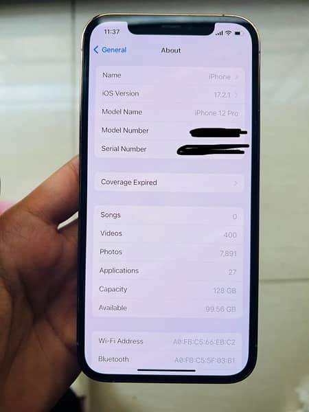 iPhone 12 pro, PTA approved, 128 gb Gold color 10