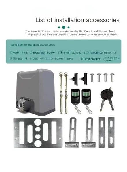 Auto Automatic Sliding Gate Motor (1000 kg ) Remote control 6