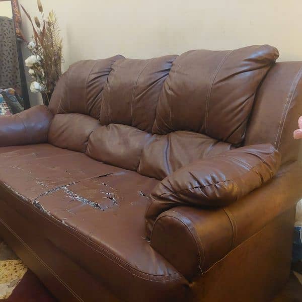 Urgent Sale 7 Seater Sofa Set with Cover 2