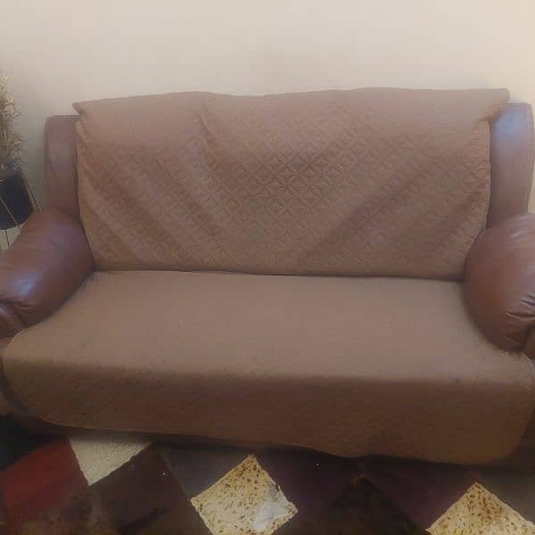 Urgent Sale 7 Seater Sofa Set with Cover 5