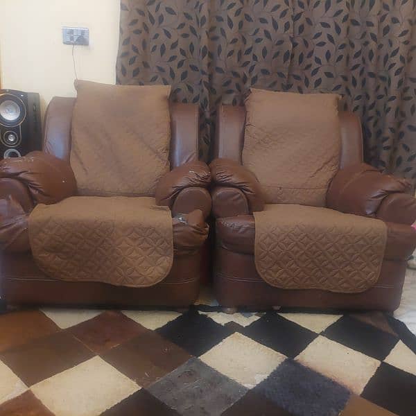 Urgent Sale 7 Seater Sofa Set with Cover 14