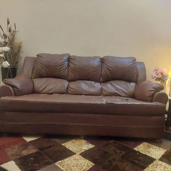 Urgent Sale 7 Seater Sofa Set with Cover 15